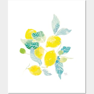 Watercolor Lemons Posters and Art